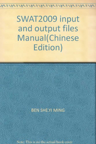 Imagen de archivo de SWAT2009 input and output files Manual(Chinese Edition) a la venta por liu xing