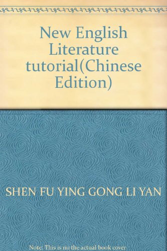Beispielbild fr New English Literature tutorial(Chinese Edition) zum Verkauf von liu xing