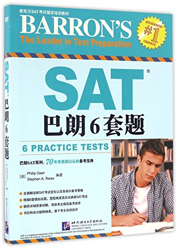 Beispielbild fr Barron's The Leader in Test Preparation SAT: 6 Practice Tests zum Verkauf von Books From California