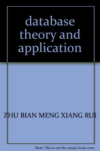 Imagen de archivo de database theory and application(Chinese Edition) a la venta por liu xing