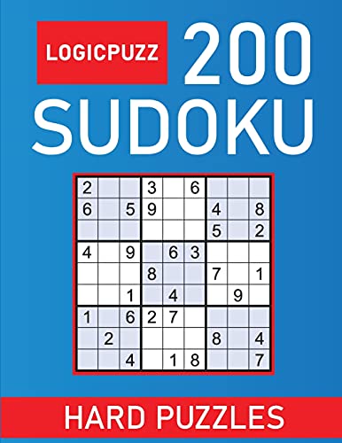 Beispielbild fr Logicpuzz 200 Sudoku Puzzles Hard: Sudoku Puzzle Book for Adults Solutions - Keep Your Brain Young zum Verkauf von Bookmonger.Ltd