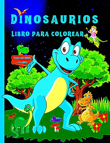 Beispielbild fr Libro de colorear de dinosaurios para nios: Ideal para nios de 4 a 8 aos, libros para colorear para nios y nias, un gran regalo para nios peque zum Verkauf von Buchpark