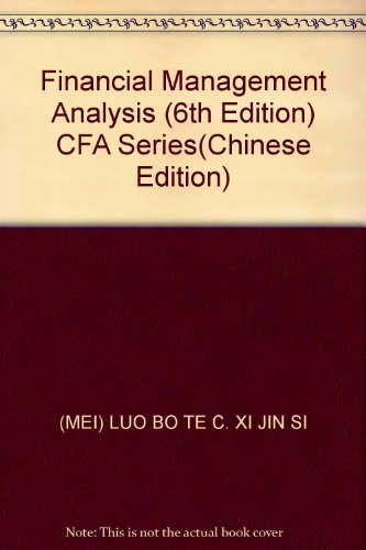 Imagen de archivo de Financial Management Analysis (6th Edition) CFA Series(Chinese Edition) a la venta por HPB-Red