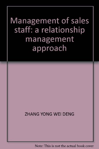 9787800736872: Management of sales staff: a relationship management approach