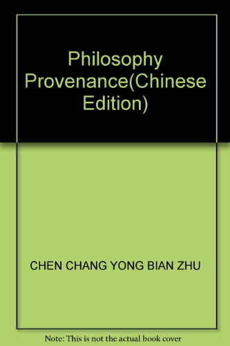 Stock image for Philosophy Provenance(Chinese Edition) for sale by liu xing