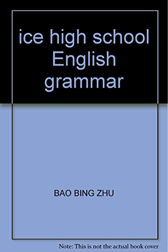 Stock image for ice high school English grammar for sale by Bookmans