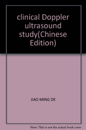 9787810720335: clinical Doppler ultrasound study(Chinese Edition)