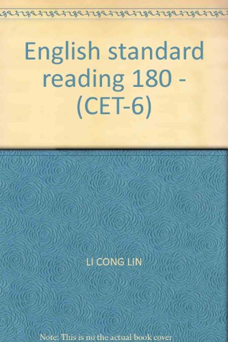 Imagen de archivo de English standard reading 180 - (CET-6)(Chinese Edition) a la venta por liu xing