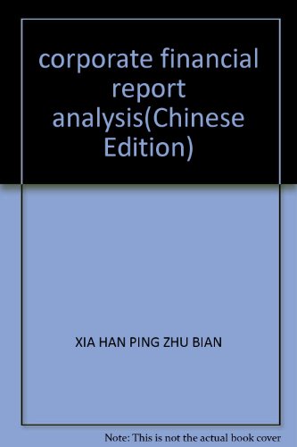 Imagen de archivo de corporate financial report analysis(Chinese Edition) a la venta por liu xing