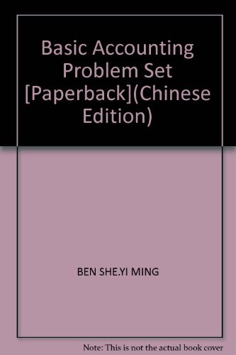 Stock image for Basic Accounting Problem Set [Paperback](Chinese Edition) for sale by liu xing