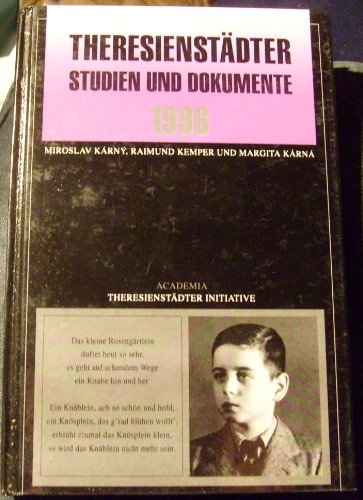 Beispielbild fr Theresienstdter Studien und Dokumente 1996 zum Verkauf von Antiquariat Armebooks