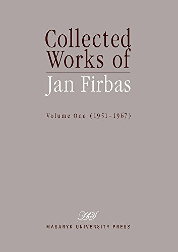 Stock image for Collected Works Of Jan Firbas : Volume One (1951-1967) for sale by Basi6 International