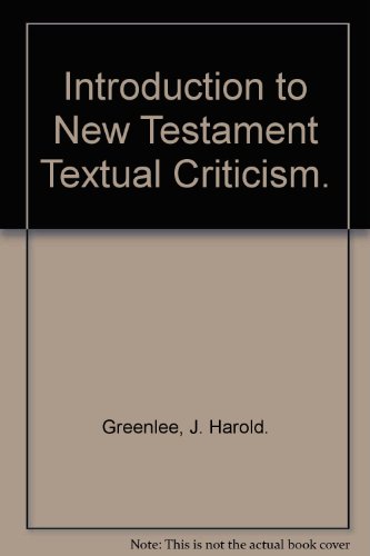 9788028309862: Introduction to New Testament Textual Criticism.