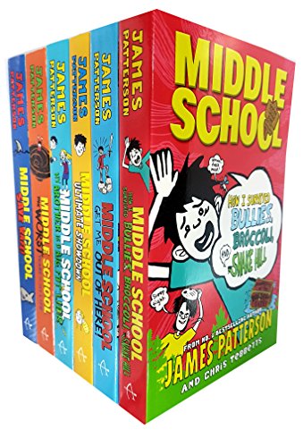 Stock image for Patterson, James Middle School 6 Books Collection Pack Set (Save Rafe!:, Ultimate Showdown: (Middle School 5), The Worst Years of My Life, My Brother Is a Big, Fat Liar, Get Me Out of Here!, How I Survived Bullies, Broccoli, and Snake Hill) for sale by GF Books, Inc.
