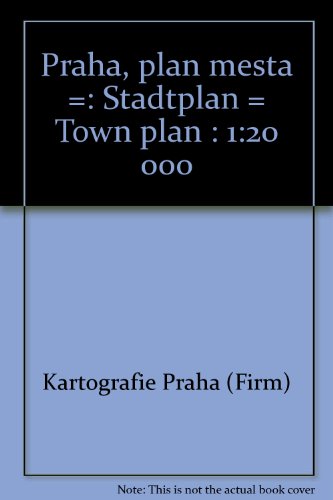 9788070111062: Praha, plan mesta =: Stadtplan = Town plan : 1:20 000 (Czech Edition)