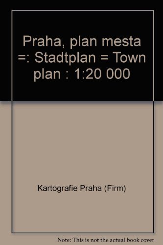 Beispielbild fr Praha, pla?n me?sta =: Stadtplan = Town plan : 1:20 000 (Czech Edition) zum Verkauf von More Than Words