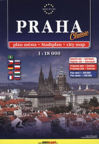 Beispielbild fr Prague (Praha) Classic 1:18,000 Handy Atlas / City Map zum Verkauf von medimops