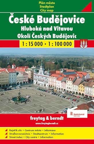 9788072244188: Ceske Budejovice + okoli SC: Shocart Stadtplan