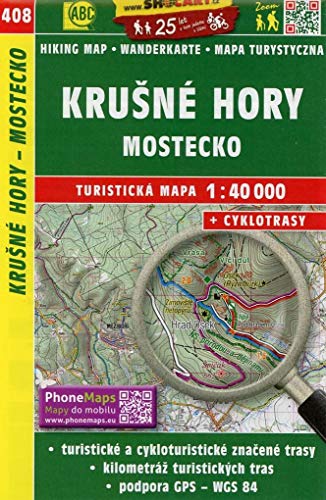 9788072246861: Wanderkarte Tschechien Krusne hory - Mostecko 1 : 40 000: Turisticke Mapy Cesko: 408