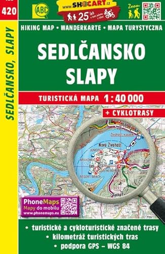 9788072246984: Wanderkarte Tschechien Sedlcansko, Slapy 1 : 40 000: Turisticke Mapy Cesko