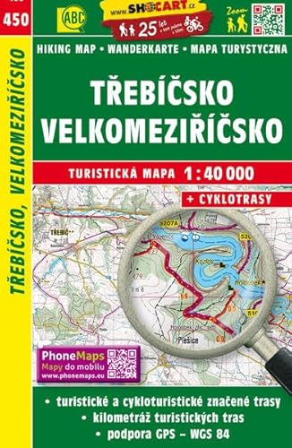 9788072247288: Wanderkarte Tschechien Trebicsko, Velkomeziricsko 1 : 40 000: Turisticke Mapy Cesko: 450