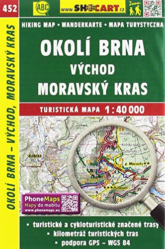 9788072247301: Wanderkarte Tschechien Okoli Brna - vychod, Moravsky kras 1 : 40 000: Turisticke Mapy Cesko