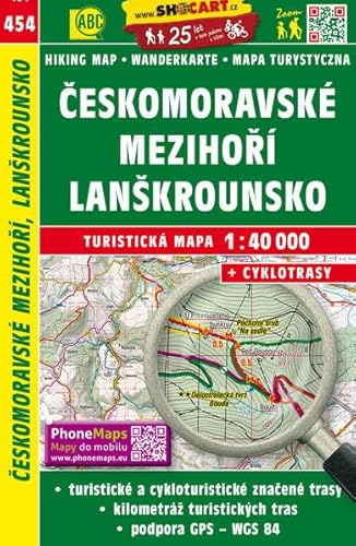 9788072247325: Wanderkarte Tschechien Ceskomoravske mezihori, Lanskrounsko 1 : 40 000: Turisticke Mapy Cesko