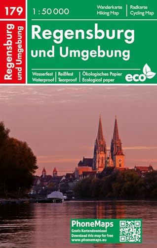 Stock image for Regensburg und Umgebung, Wander - Radkarte 1 : 50 000 for sale by Revaluation Books