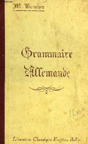 Stock image for GRAMMAIRE ALLEMANDE for sale by medimops