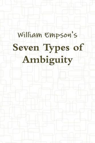 Stock image for Seven Types of Ambiguity for sale by WorldofBooks