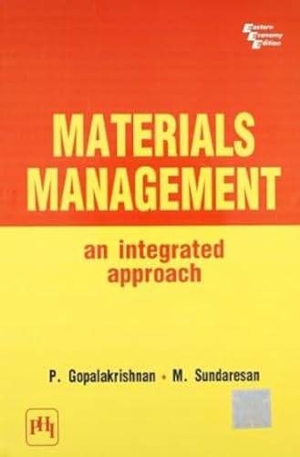 9788120300279: Material Managemant: An Integrated Approach