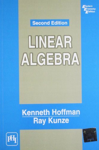 Beispielbild fr Linear Algebra (2nd Edition) zum Verkauf von Better World Books