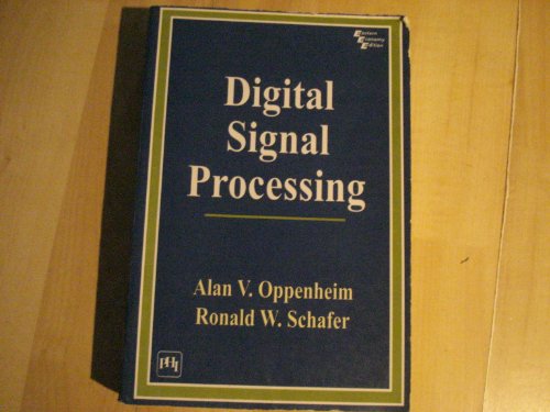 9788120305328: Digital Signal Processing [Paperback] [Jan 01, 1988] OPPENHEIM & SCHAFER