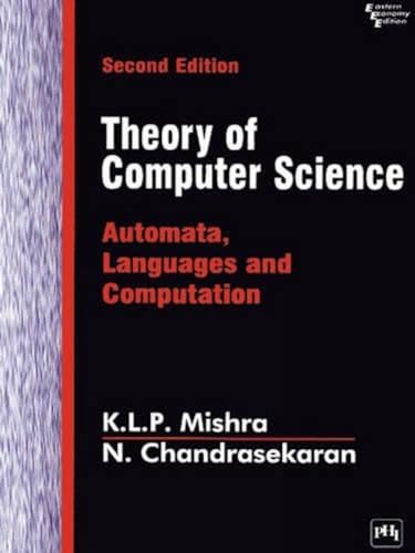 Imagen de archivo de Theory of Computer Science : Automata, Languages and Computation a la venta por Better World Books