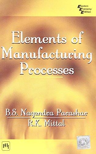 9788120319585: Elements of Manufacturing Processes
