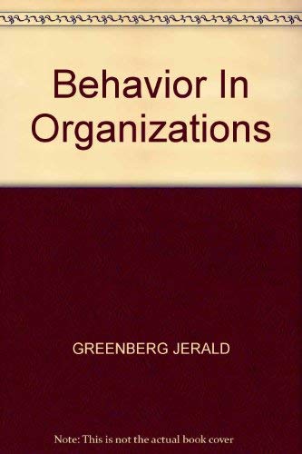 Imagen de archivo de Behavior in Organizations a la venta por HPB-Red