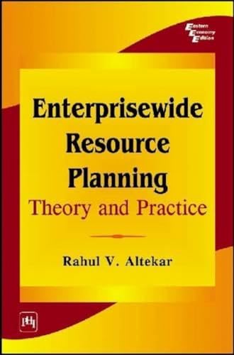 9788120326330: ENTERPRISEWIDE RESOURCE PLANNING