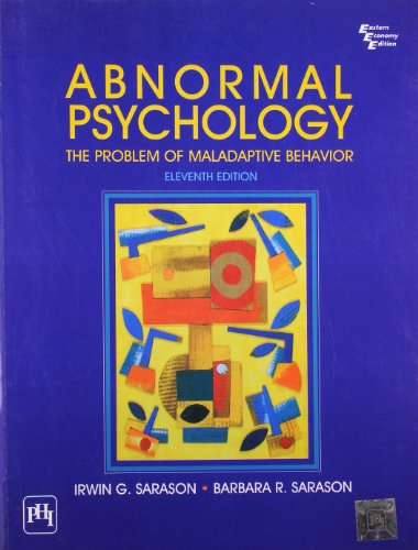9788120326637: Abnormal Psychology: The Problem of Maladaptive Behavior (11th Edition)