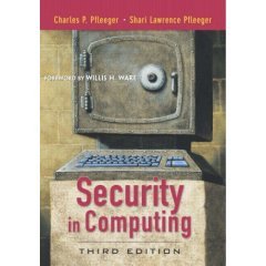 9788120327542: Security In Computing