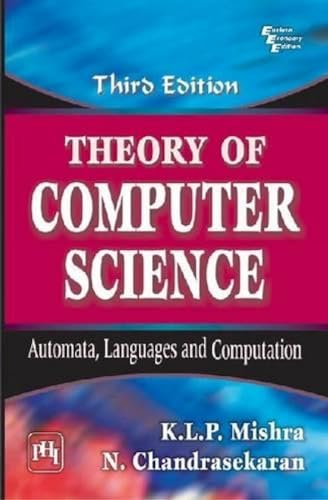 Imagen de archivo de Theory of Computer Science: Automata, Languages and Computation, 3rd Edition a la venta por HPB-Red