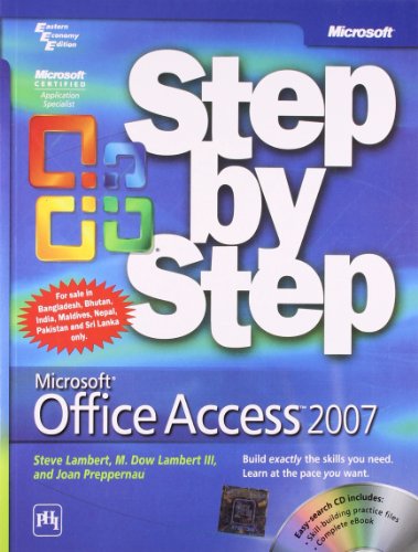 9788120331532: Microsoft Office Access 2007: Step by Step