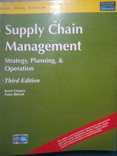 Imagen de archivo de Supply Chain Management: Strategy, Planning & Operation a la venta por ThriftBooks-Atlanta