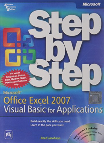 9788120332645: Microsoft? Office Excel? 2007 Visual Basic? for Applications Step by Step (BPG-step by Step) PAP/CDR Edition by Jacobson, Reed published by Microsoft Press (2007)