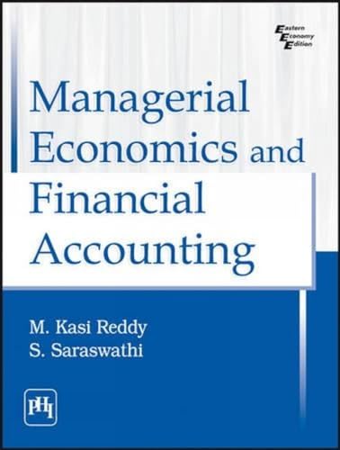 Imagen de archivo de Managerial Economic and Financial Accounting a la venta por PBShop.store US