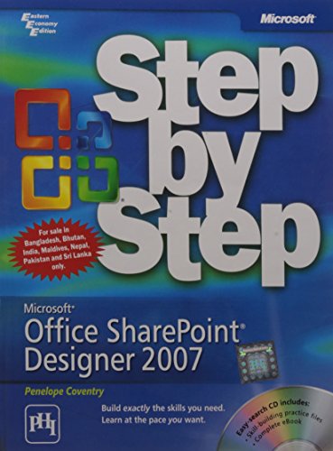 9788120334557: Microsoft Office SharePoint Designer 2007 Step by Step [Paperback]