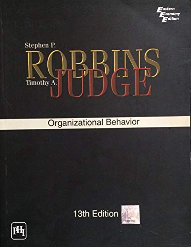 Imagen de archivo de Organizational Behavior 13th Editon a la venta por BookHolders