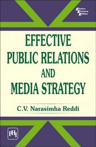 Imagen de archivo de Effective Public Relations and Media Strategy a la venta por PBShop.store US
