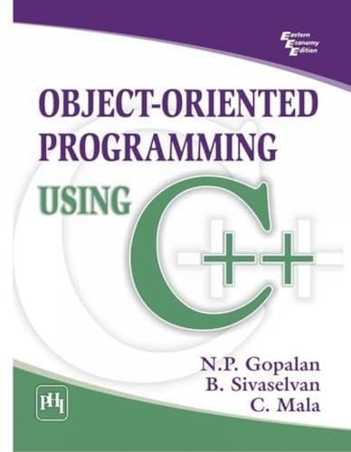 Stock image for OBJECTORIENTED PROGRAMMING USING C for sale by PBShop.store US