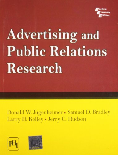 Imagen de archivo de Advertising And Public Relations Research a la venta por SecondSale