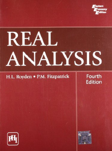 9788120342804: REAL ANALYSIS, 4TH ED.